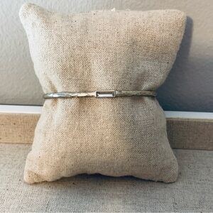 Stella and Dot Silver plated Bangle Bracelet